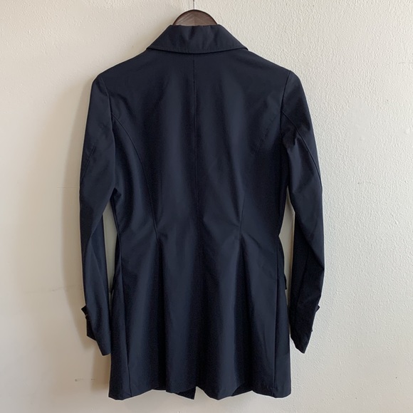 Woolrich Navy Short Trench Raincoat - Picture 14 of 14